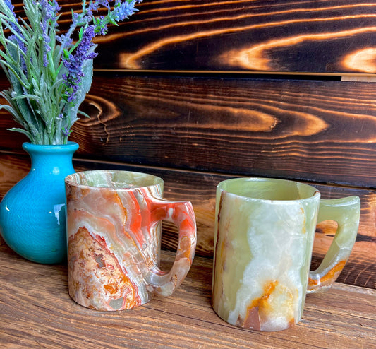 Banded Onyx Mugs