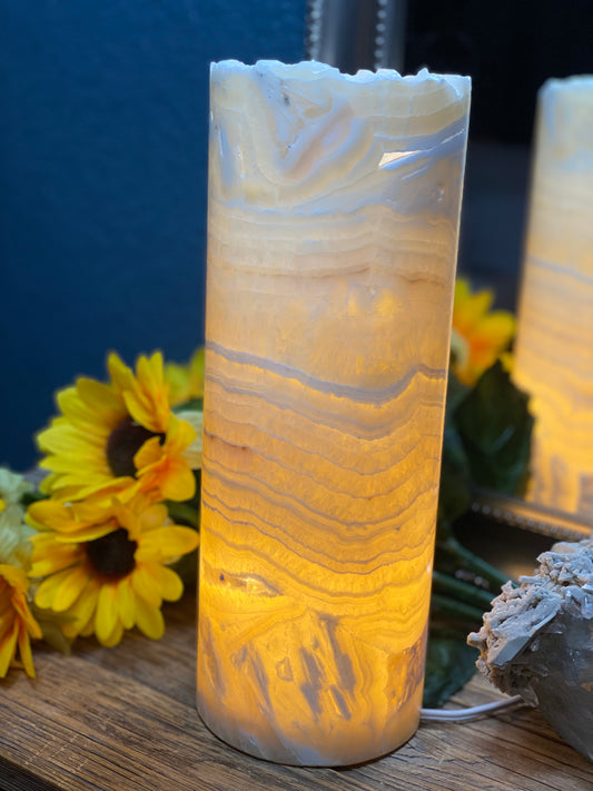 Onyx Cylinder Lamp