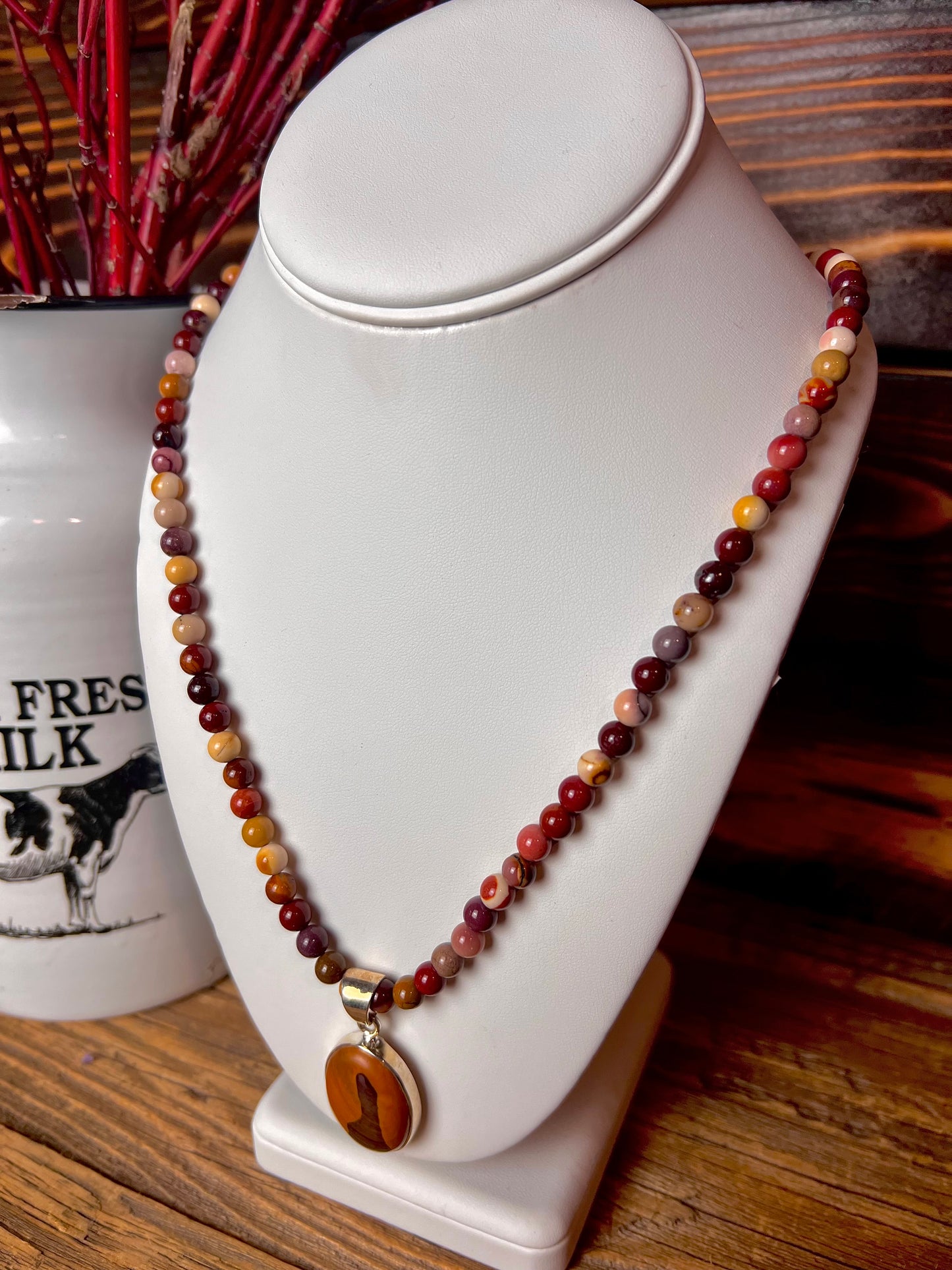 Mookaite Jasper Bead Necklace
