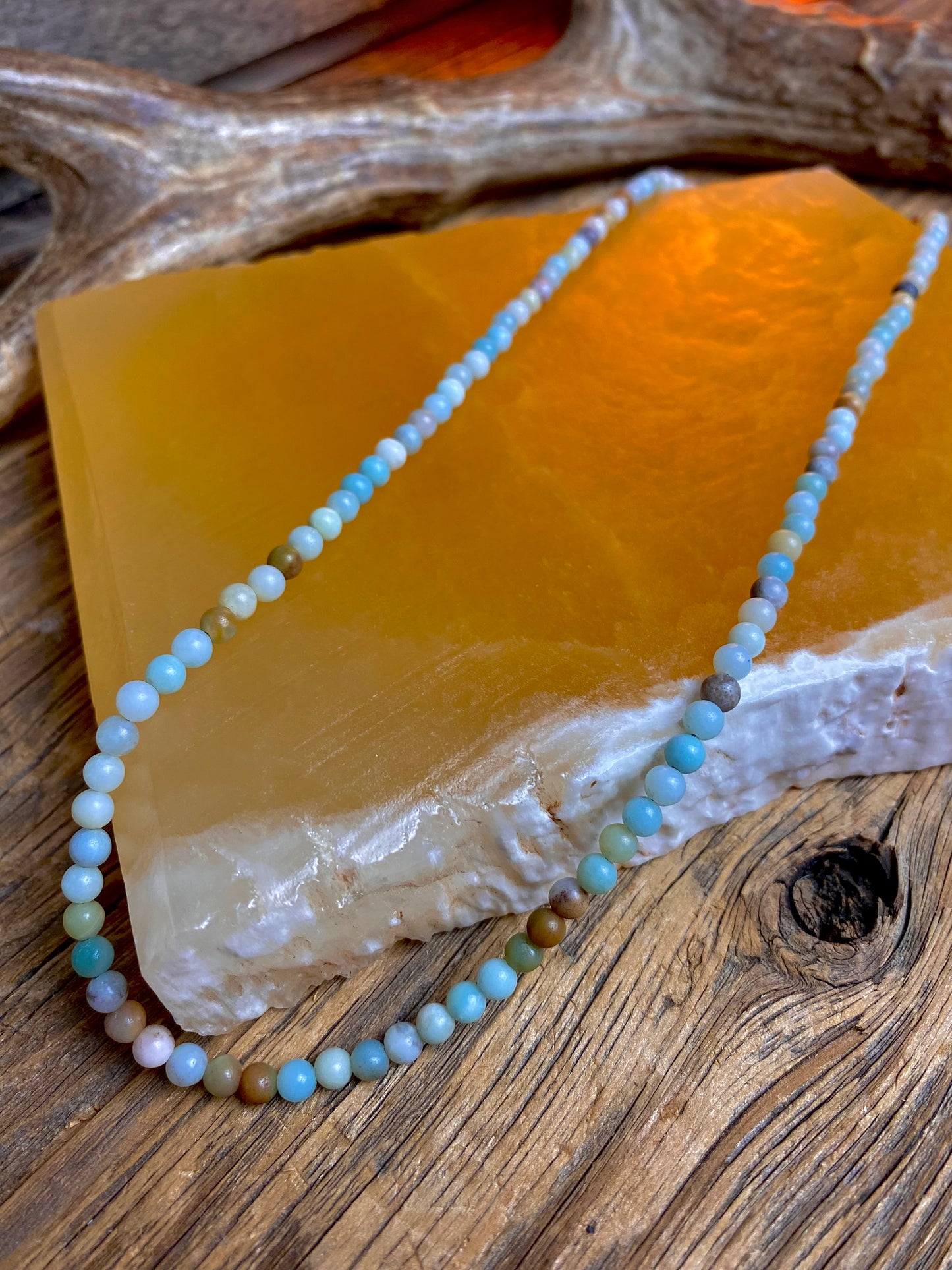 Amazonite Multi-Colored Polished Necklace