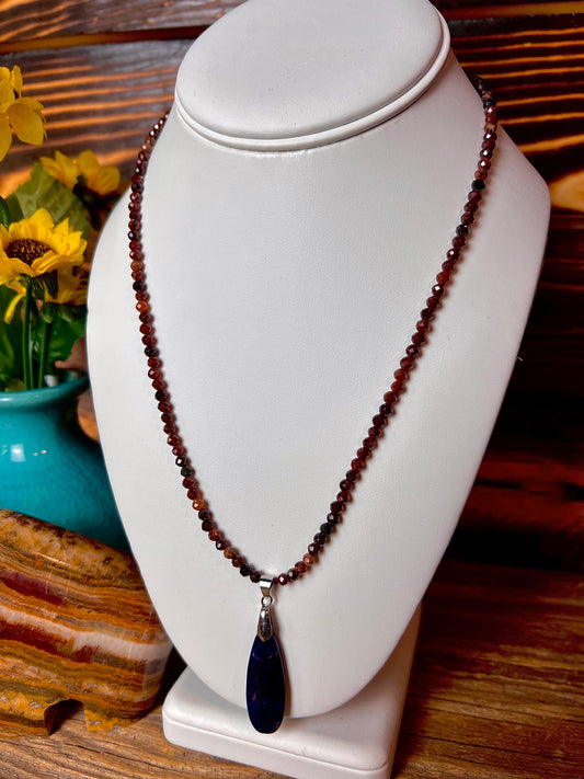 Pietersite & Sardonyx Bead necklace