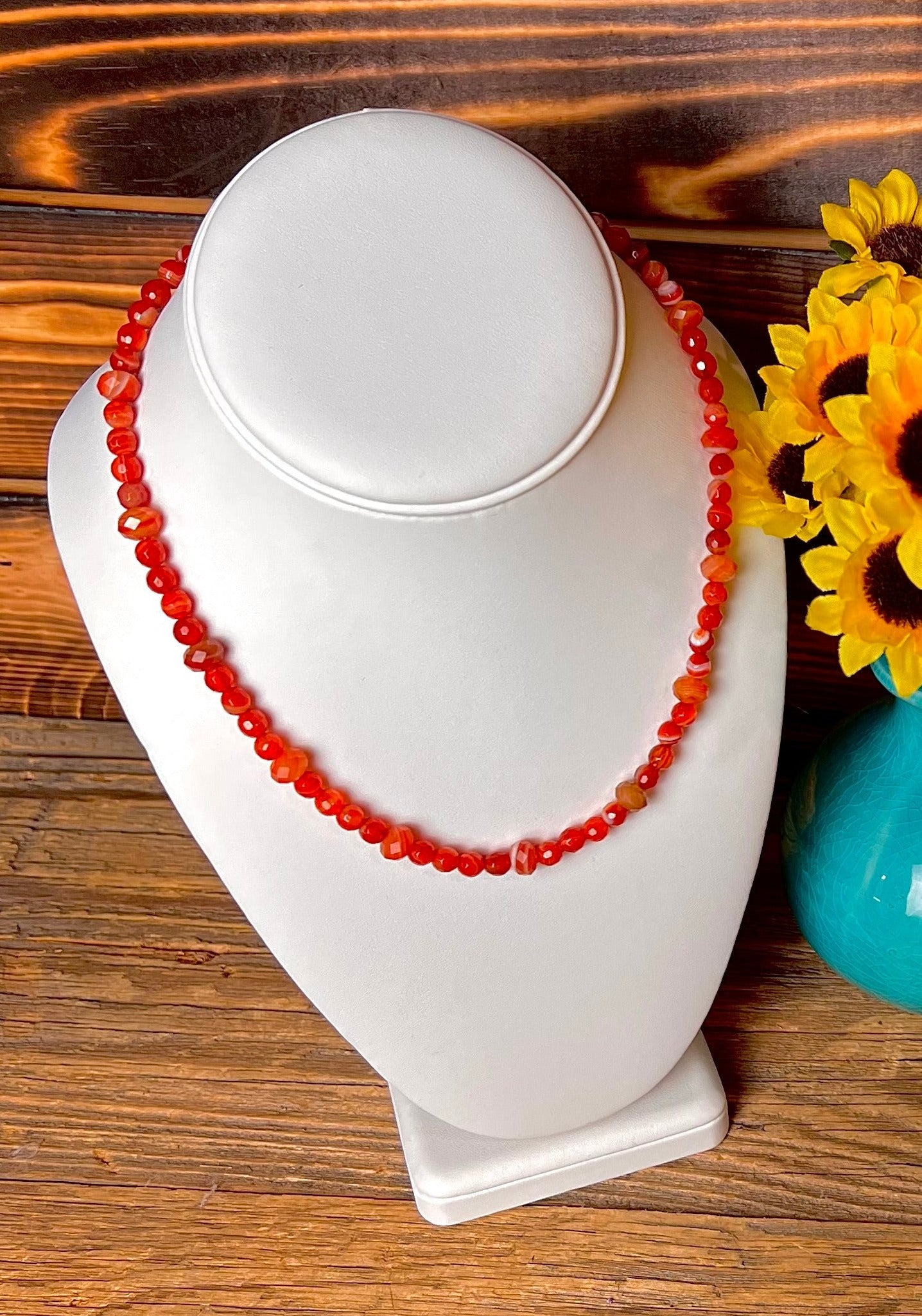 Sardonyx Faceted Necklace