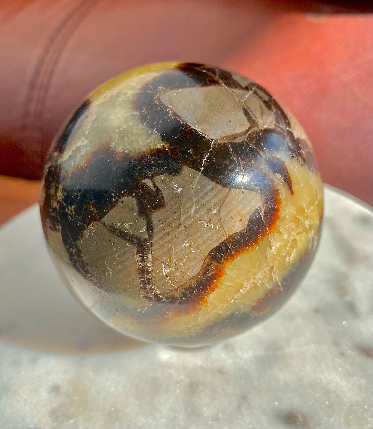 Septarian Polished Sphere